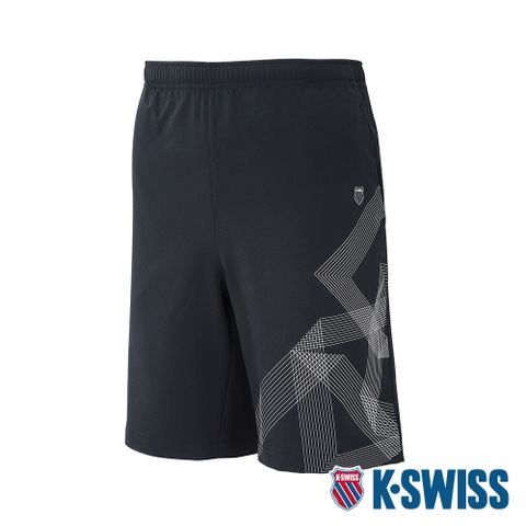 K-SWISS PF Woven Shorts 運動短褲-男-黑