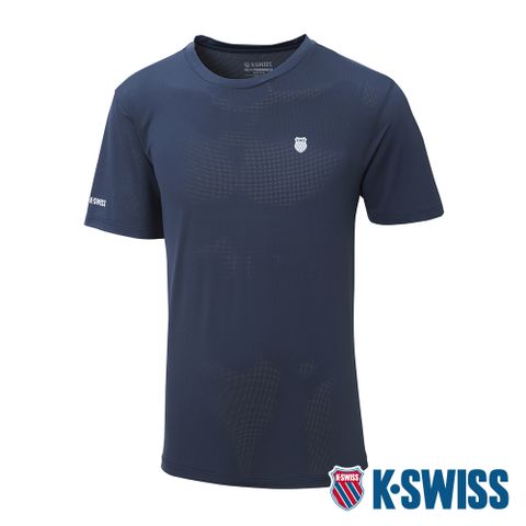 K-SWISS WHL Tee 冰絲運動恤-男-藍