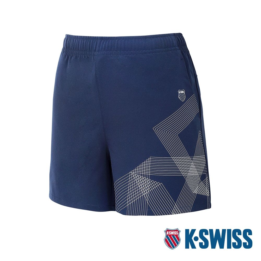 K-SWISS  PF Woven Shorts 運動短褲-女-藍