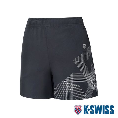 K-SWISS PF Woven Shorts 運動短褲-女-黑