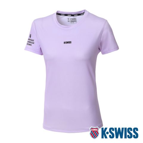 K-SWISS PF Tee 涼感排汗T恤-女-紫