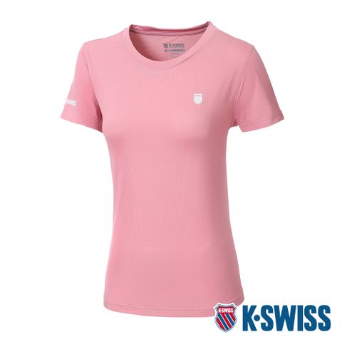 K-SWISS WHL Tee 冰絲運動恤-女-玫紅