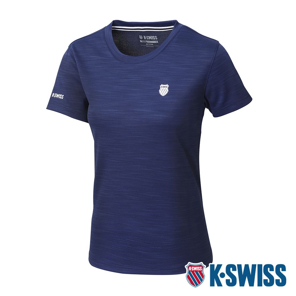 K-SWISS  PF Tee 排汗T恤-女-紅