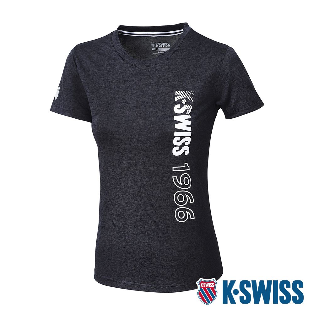 K-SWISS  PF Tee 排汗T恤-女-紅