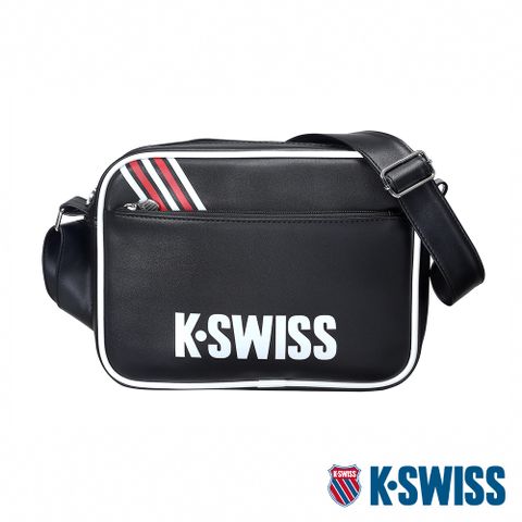 K-SWISS Leather Bag Small皮革側背包-白