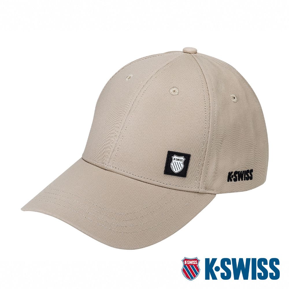 K-SWISS  Cotton Cap 運動棒球帽-卡其