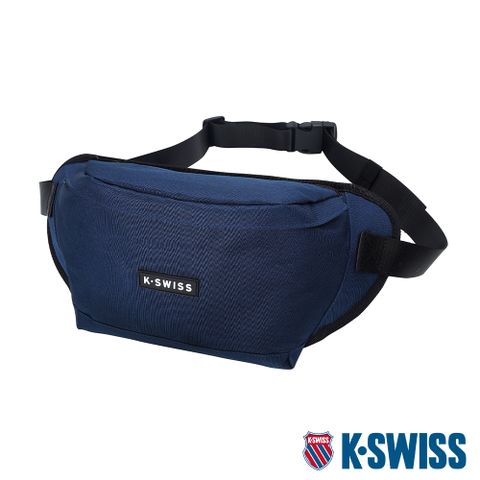 K-SWISS Fanny Pack Big運動休閒腰包-藍