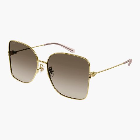 GUCCI 古馳 方形金屬太陽眼鏡(GG1282SA-003 GG LOGO系列)