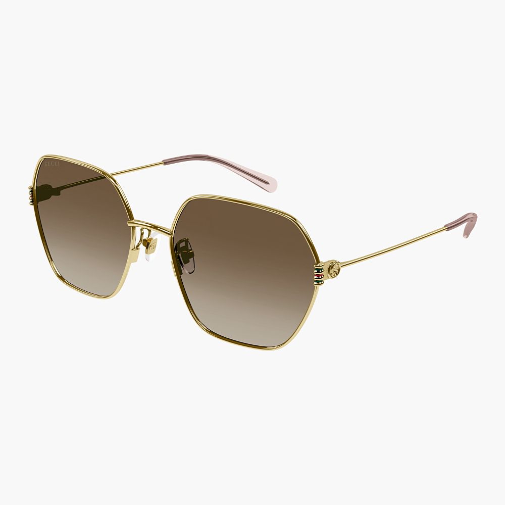 GUCCI 古馳 六角形金屬太陽眼鏡(GG1285SA-002 GG LOGO系列)