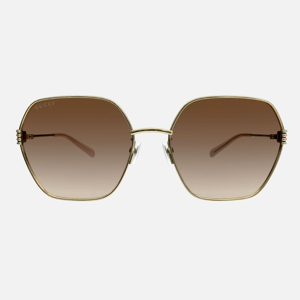 GUCCI 古馳 六角形金屬太陽眼鏡(GG1285SA-002 GG LOGO系列)