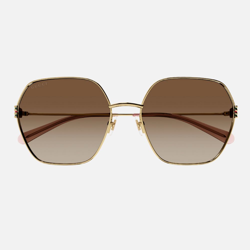 GUCCI 古馳 六角形金屬太陽眼鏡(GG1285SA-002 GG LOGO系列)