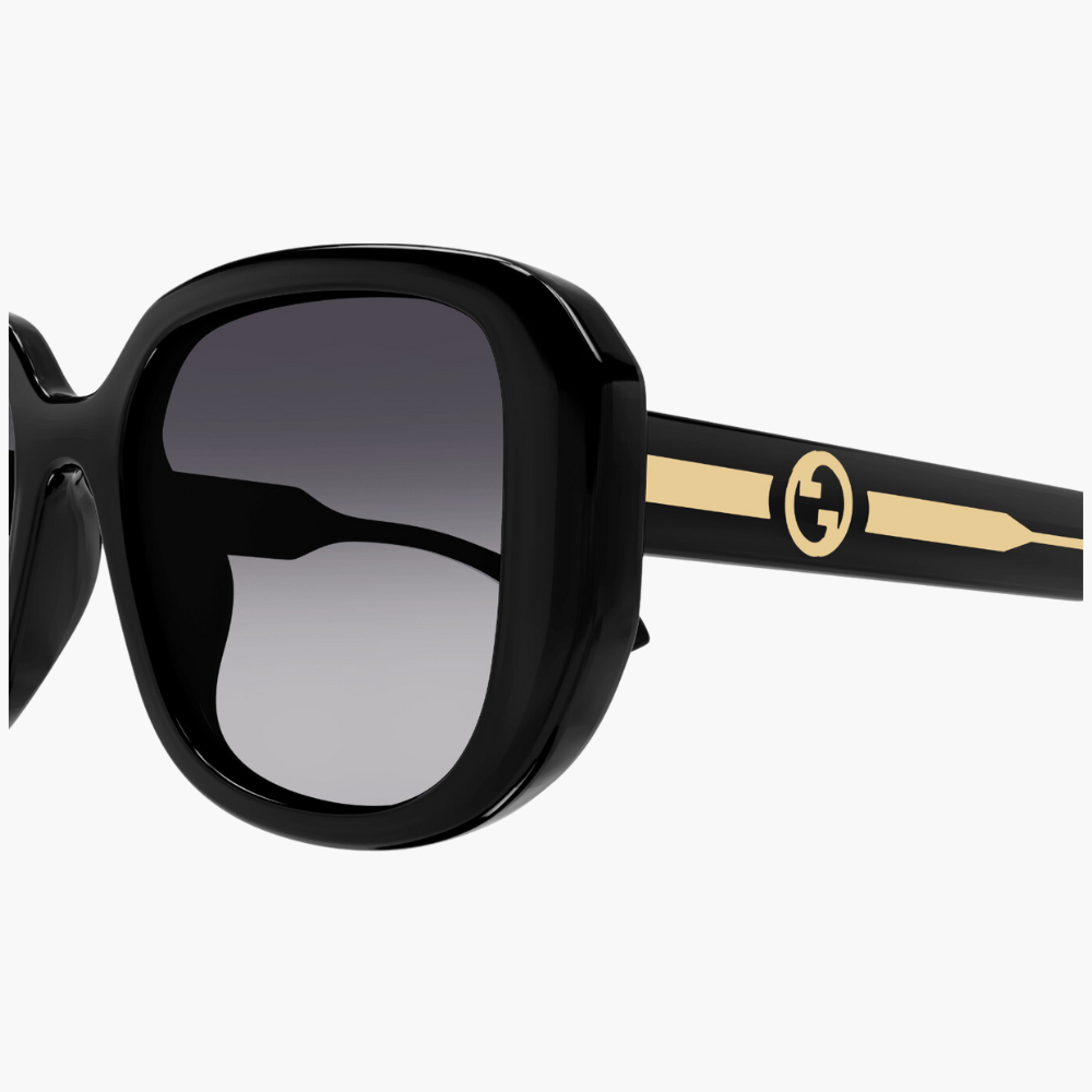 GUCCI 古馳 復古方形膠框太陽眼鏡(GG1557SK-001 GG LOGO系列)
