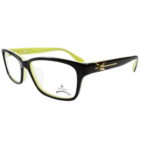 限時下殺▼原價8500Vivienne Westwood 英國Anglomania時尚款俏皮土星光學眼鏡(黑+黃綠)AN28402