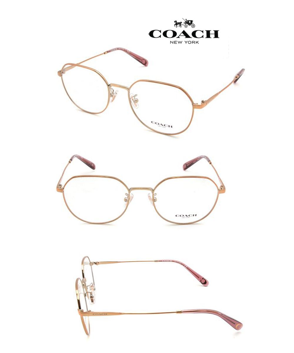 COACH 時尚金屬光學眼鏡HC5125D 9331 53mm 玫瑰金公司貨- PChome 24h購物