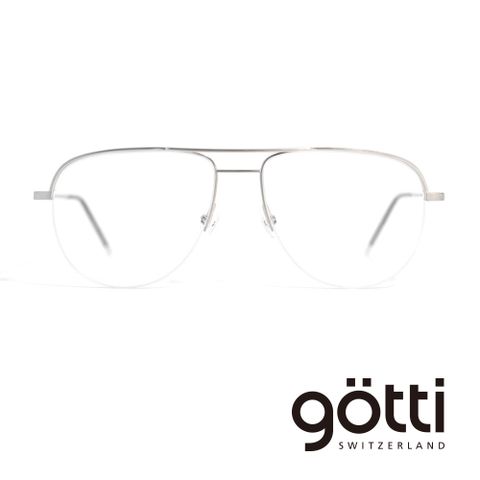 無限的可能 / 眼鏡界的勞力士【Götti】瑞士Götti Switzerland 半鏡框率性飛行員平光眼鏡(- PARTH)