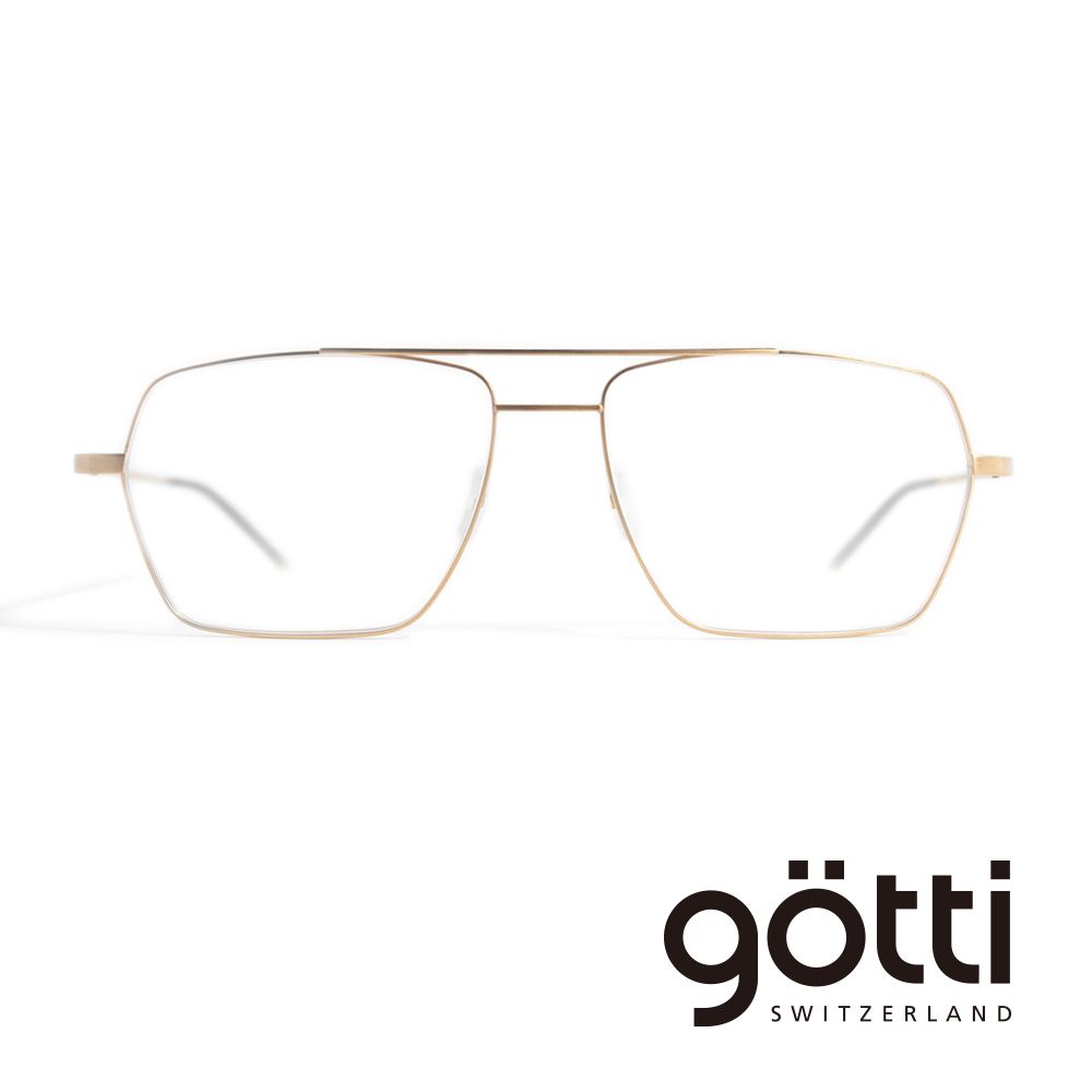 Gotti 【Gtti】瑞士Gtti Switzerland 雙橋多邊形飛行平光眼鏡(- DALIN)