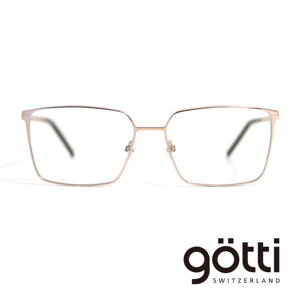 Gotti 【Gtti】瑞士Gtti Switzerland 極簡日常金屬方框平光眼鏡(- JAMES)