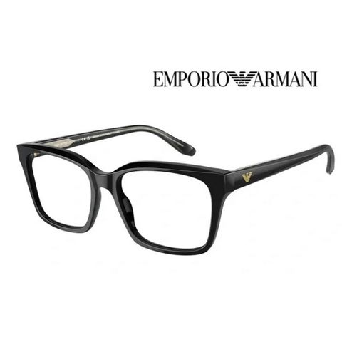 EMPORIO ARMANI 亞曼尼 亞曼尼 亞洲版 個性方框光學眼鏡 EA3219F 5017 黑 公司貨