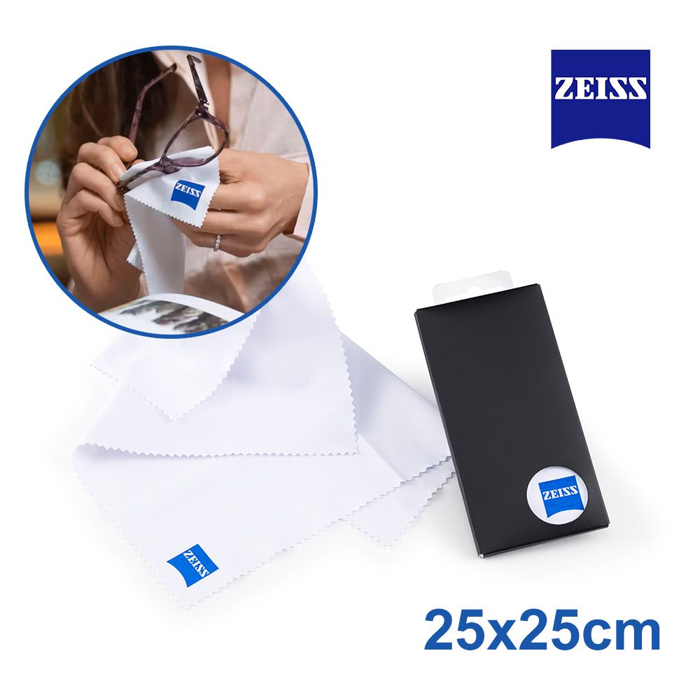 ZEISS 蔡司 高品質超細纖維拭鏡布25x25cm (鏡片擦拭)