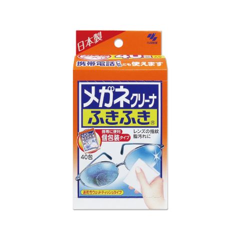 日本小林製藥-拋棄式無痕清潔螢幕拭鏡布40包/盒