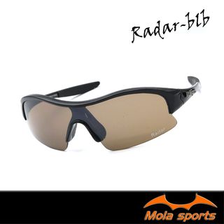 Mola 摩拉 兒童 運動 太陽眼鏡 墨鏡 8-14歲 男女 UV400 黑框 茶片 安全防護鏡片 Radar-blb