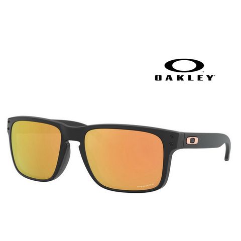 【OAKLEY】奧克利 HOLBROOK 亞洲版 輕量款太陽眼鏡 OO9244 49 霧黑框水銀鍍膜深茶鏡片 公司貨