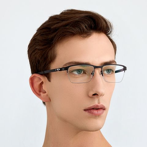 【OAKLEY】奧克利 光學眼鏡 TINCUP 0.5 TI 鈦金屬半框 輕量穩定舒適 OX5099 01 霧黑 公司貨