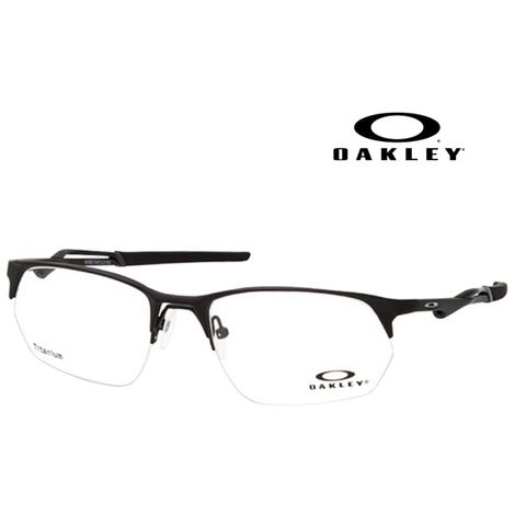 OAKLEY 奧克利 鈦金屬半框光學眼鏡 WIRE TAP 2.0 舒適彈簧鏡臂 OX5152 01 霧黑 公司貨