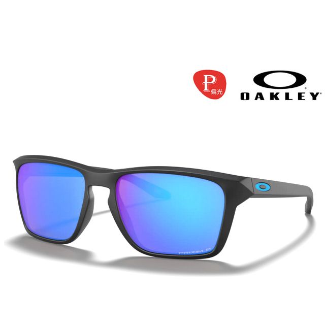 OAKLEY】奧克利SYLAS 色控科技輕包覆太陽眼鏡OO9448F 04 霧黑框藍水銀