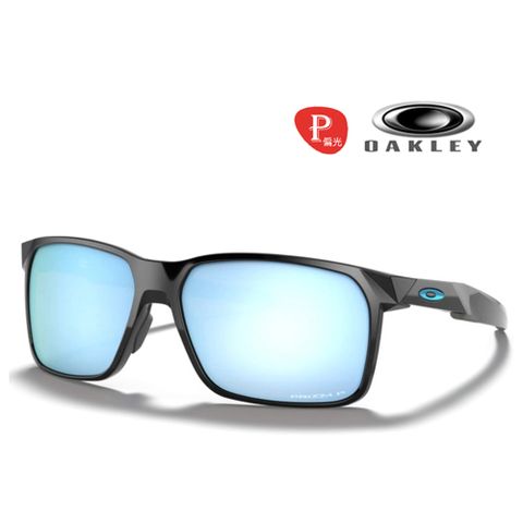 OAKLEY 奧克利 PORTAL 偏光太陽眼鏡 色控科技鏡片 OO9460 04 黑框藍水銀鍍膜偏光鏡片 公司貨