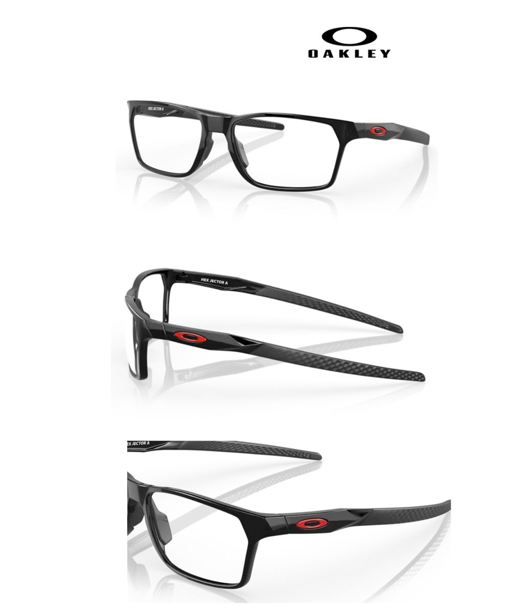 OAKLEY】奧克利HEX JECTOR A 亞洲版舒適輕包覆光學眼鏡OX8174F 03 亮黑