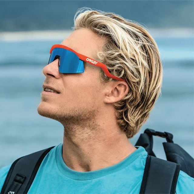 OAKLEY 奧克利 奧克力 Hydra OO9229 06 37mm 運動太陽眼鏡 橙色框/Prizm藍鏡片