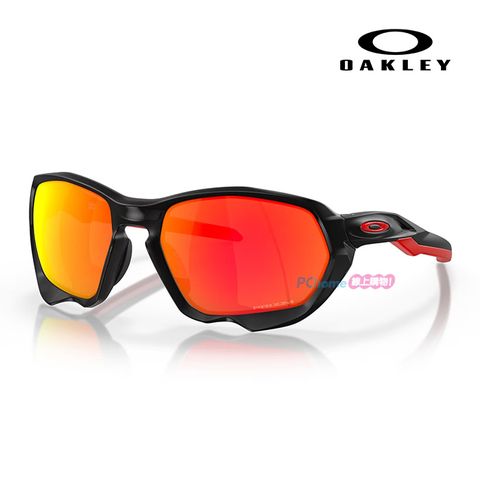 OAKLEY 奧克利 奧克力 Plazma 水銀墨鏡 運動太陽眼鏡 OO9019A 17 59mm 黑框/紅色水銀鏡片