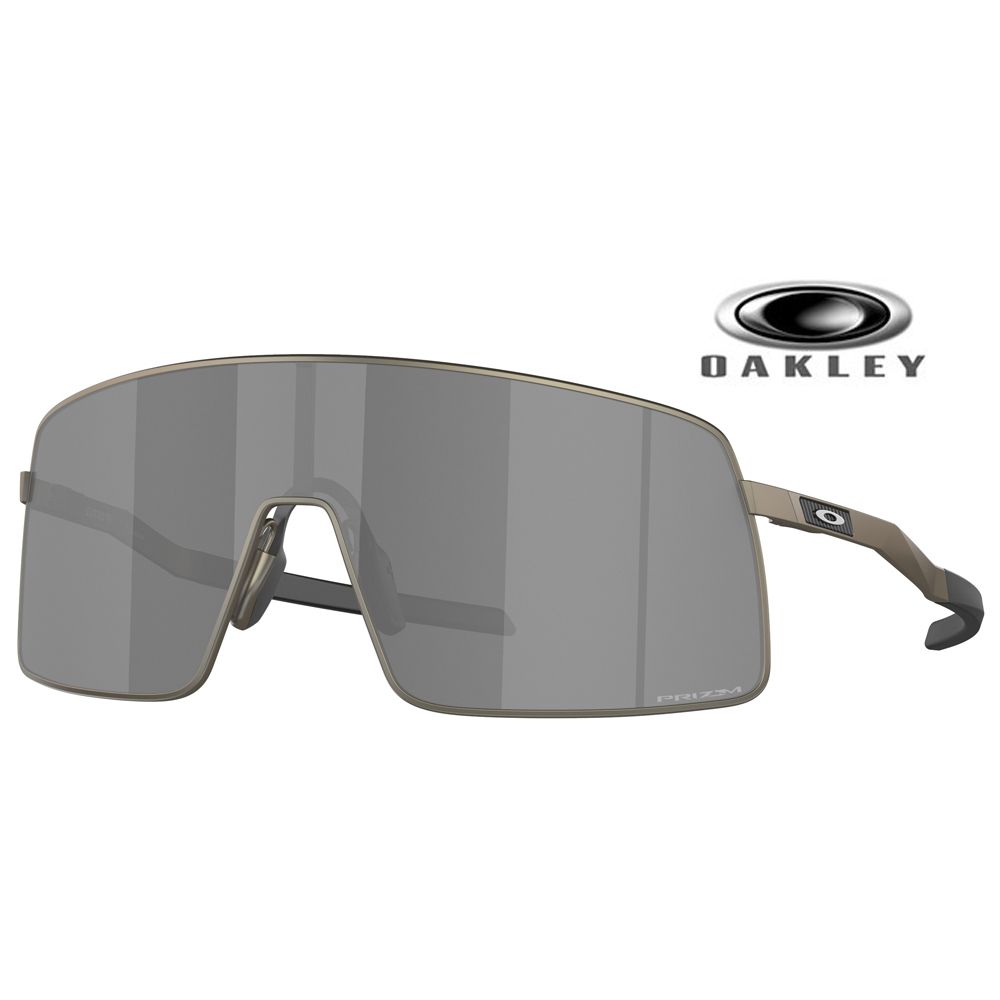 OAKLEY 奧克利  Sutro Ti 運動包覆鈦金屬太陽眼鏡 OO6013 01 霧鐵灰框水銀鍍膜鏡片 公司貨