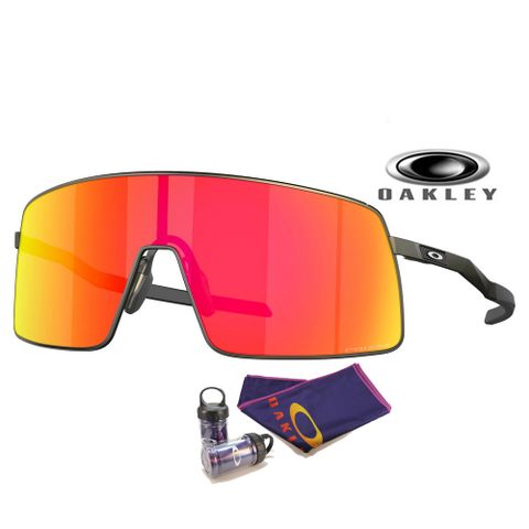 【OAKLEY】奧克利 Sutro Ti 運動包覆鈦金屬太陽眼鏡 OO6013 02 紅寶石水銀鍍膜鏡片 公司貨