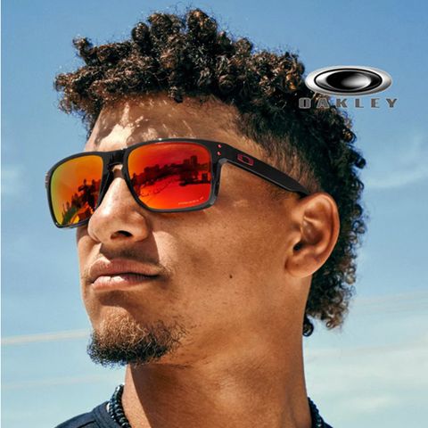 【OAKLEY】奧克利 HOLBROOK 亞洲版 輕量運動太陽眼鏡 OO9244 28 透灰框水銀鍍膜鏡片 公司貨