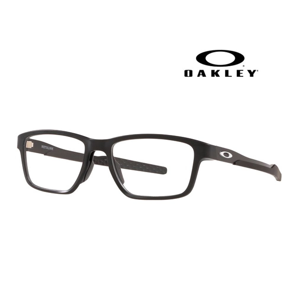 OAKLEY 奧克利  METALINK 時尚光學眼鏡 親水防滑橡膠鏡臂 可更換鼻墊設計 OX8153 01 霧黑 公司貨