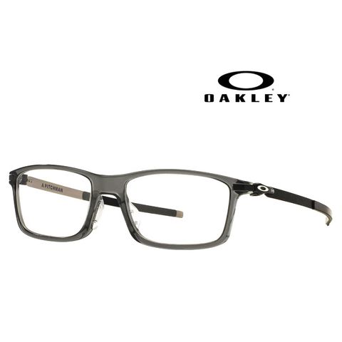 【OAKLEY】奧克利 PITCHMAN A 亞洲版 時尚光學眼鏡 OX8096 06 透灰框薄鋼鏡臂 公司貨