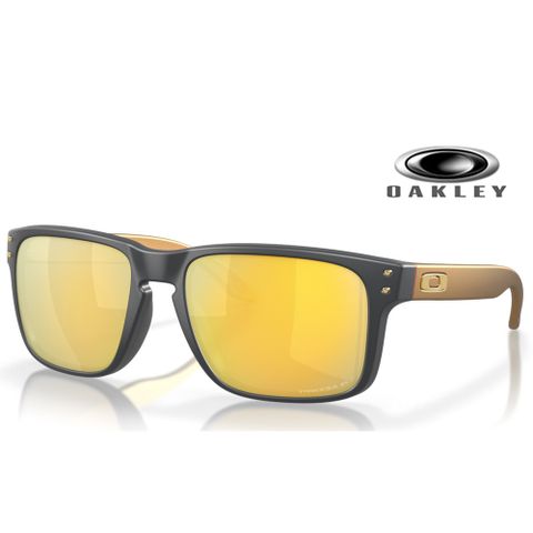 【OAKLEY】奧克利 HOLBROOK 24K水銀鍍膜偏光太陽眼鏡 OO9102 W4 PRIZM偏光鏡片 公司貨