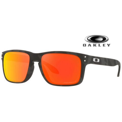 【OAKLEY】奧克利 HOLBROOK A 亞洲版 輕量偏光太陽眼鏡 OO9244 56 霧灰迷彩框水銀鍍膜偏光鏡片 公司貨
