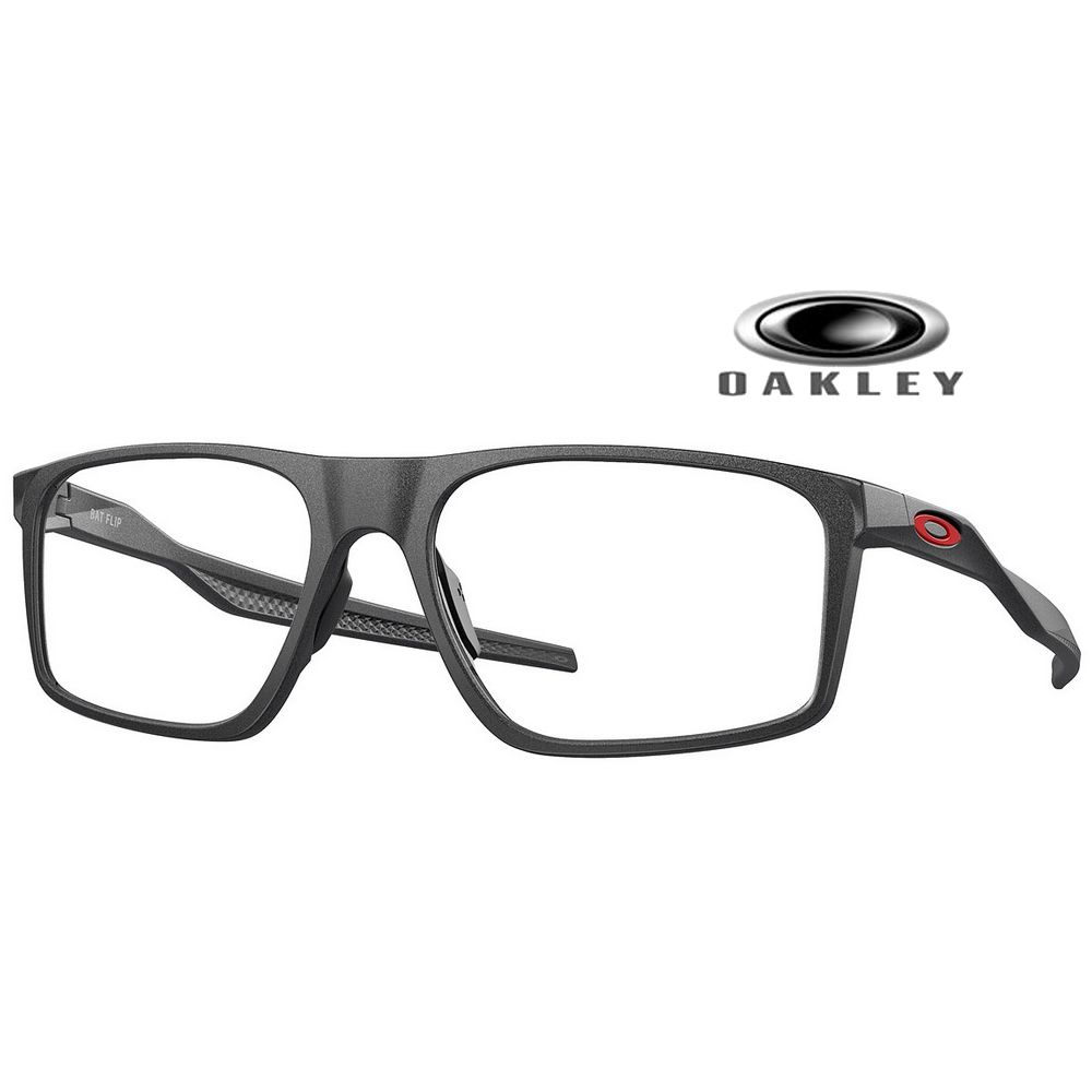 OAKLEY 奧克利  Bat flip 輕量舒適運動光學眼鏡 可更換鼻墊設計 OX8183 04 霧鐵灰 公司貨