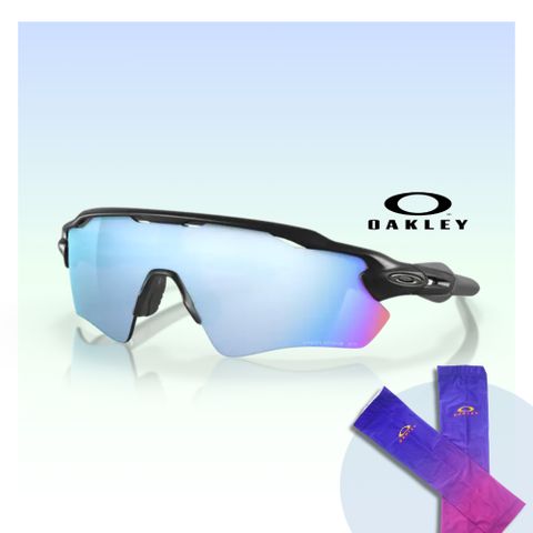 OAKLEY 奧克利 Radar ev path 深水運動偏光太陽眼鏡(OO9208-55 Prizm deep water 偏光鏡片)