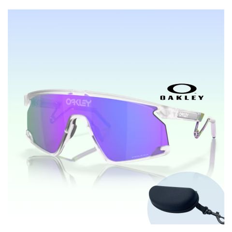 OAKLEY 奧克利 姆巴佩同款 Bxtr metal 休閒太陽眼鏡(OO9237-02 Prizm violet 鏡片)