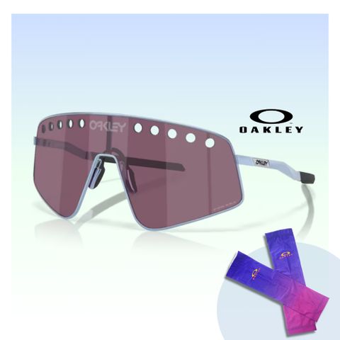 OAKLEY 奧克利 Sutro Ti Sweep 鈦金屬公路運動太陽眼鏡(OO6025-04 Prizm Road Black 鏡片)