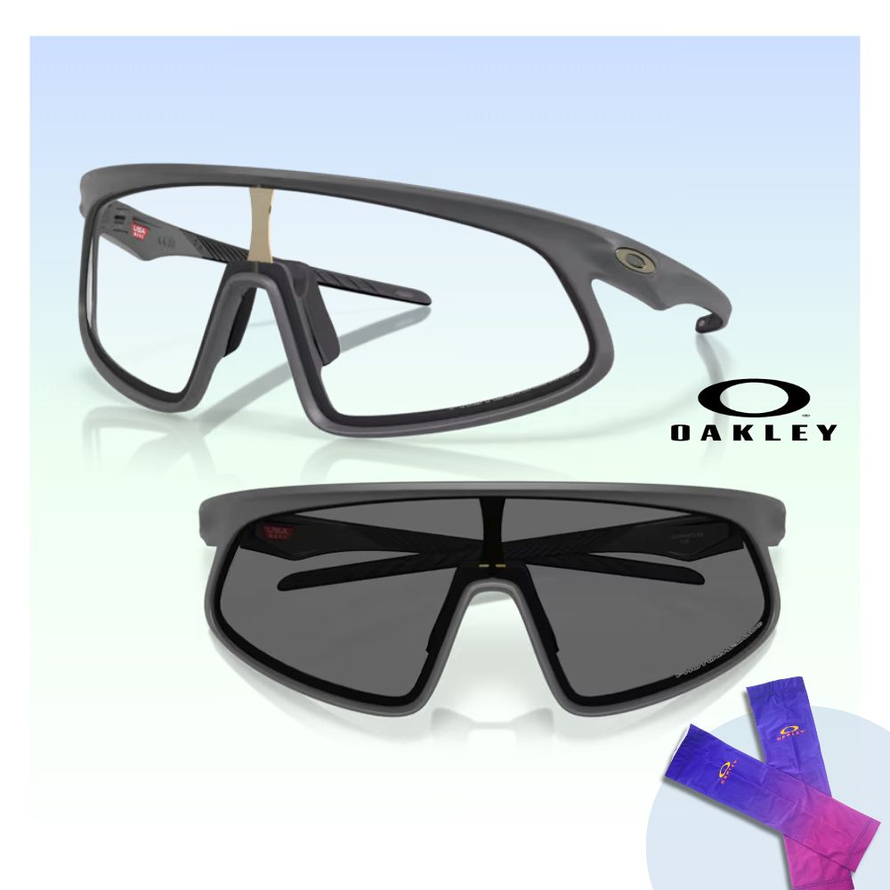 OAKLEY 奧克利 Rslv 變色運動太陽眼鏡(OO9484D-06 Clear To Black Iridium Photochromic 鏡片)