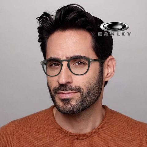 OAKLEY 奧克利 PITCHMAN R A 亞洲版 時尚圓框光學眼鏡 薄鋼鏡臂 OX8105F 02 霧灰框面 公司貨