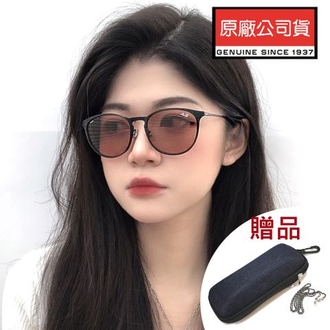 RAY BAN 雷朋 全日配戴 日夜兩用EVOLVE變色太陽眼鏡 RB3539 002/Q4 黑框變茶鏡片 公司貨