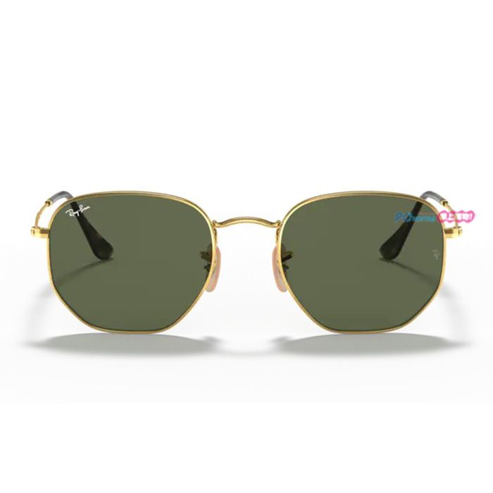 RAY BAN 雷朋 【RayBan】 太陽眼鏡 RB3548N 001 54mm 多邊形框墨鏡 金框/綠色鏡片