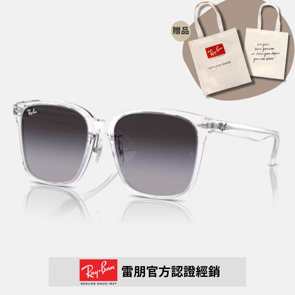 RAY BAN 雷朋 膠框太陽眼鏡(RB2206D-64478G 57mm)