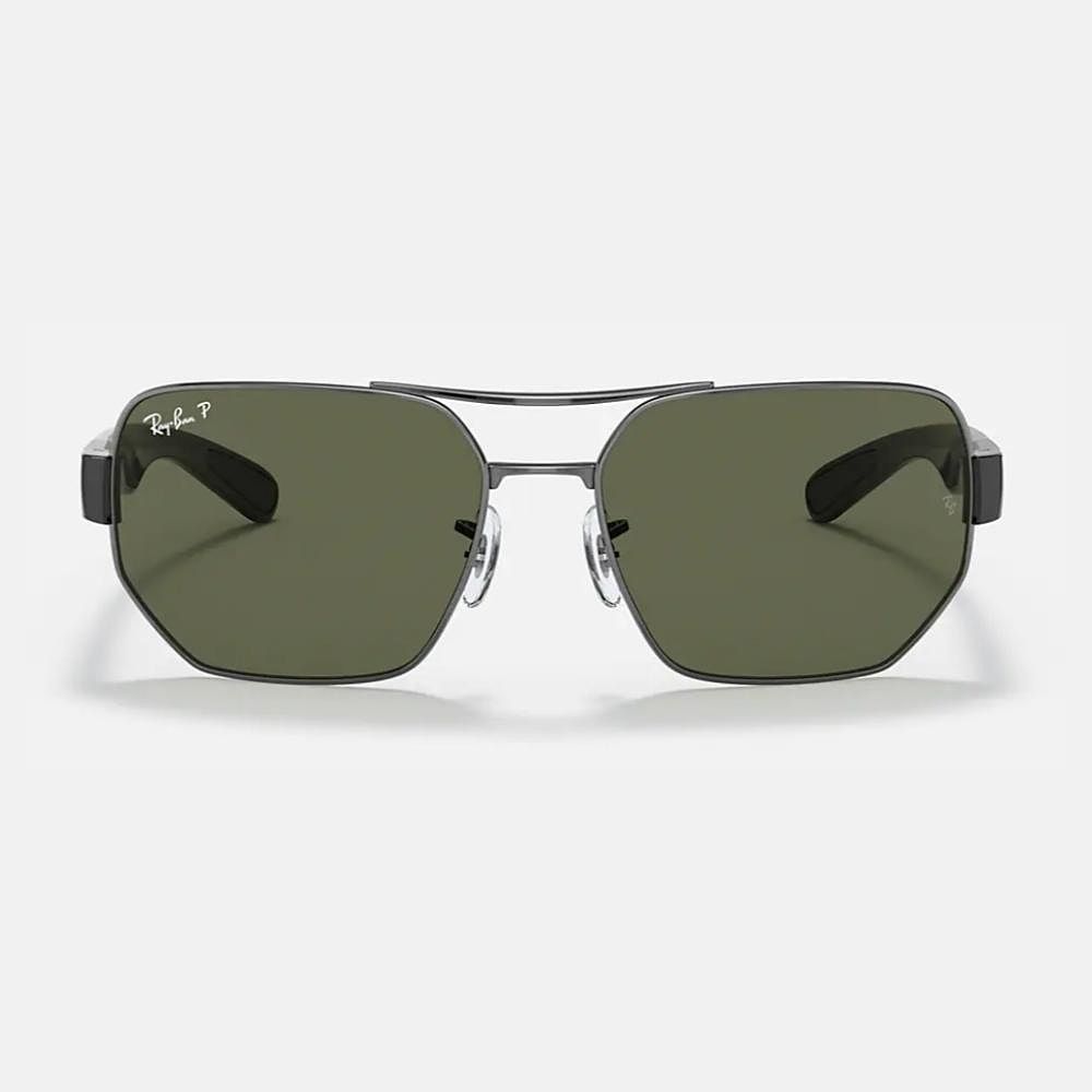 RAY BAN 雷朋 幾何雙槓偏光太陽眼鏡(RB3672-001/83、004/9A 60mm 偏光鏡片)